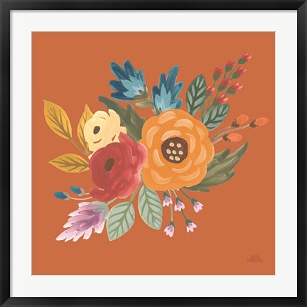 Framed Harvest Garden Flowers II Print