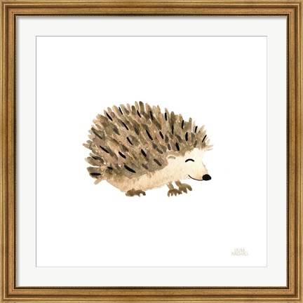 Framed Woodland Whimsy Hedgehog Print