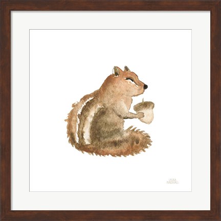 Framed Woodland Whimsy Squirrel Print