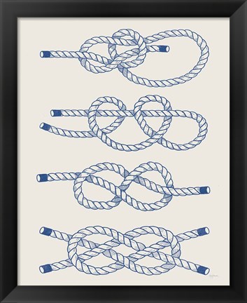 Framed Vintage Sailing Knots XIV Print