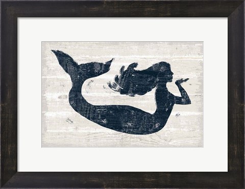 Framed Driftwood Coast IX Blue Print