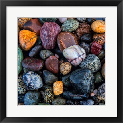 Framed Ocean Rocks II Print