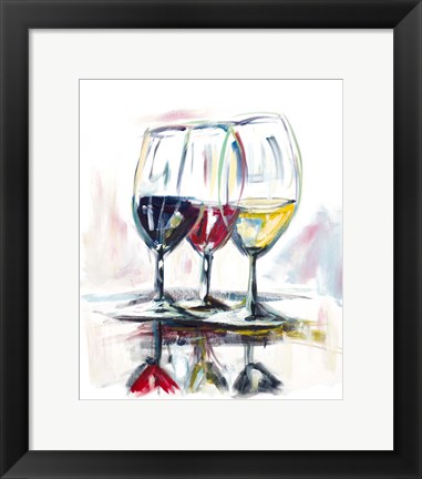 Framed Time for Wine II Print