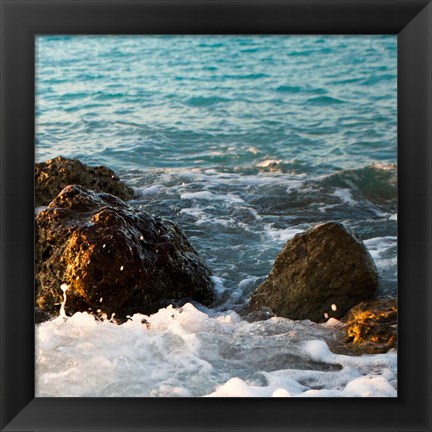 Framed On the Rocks II Print