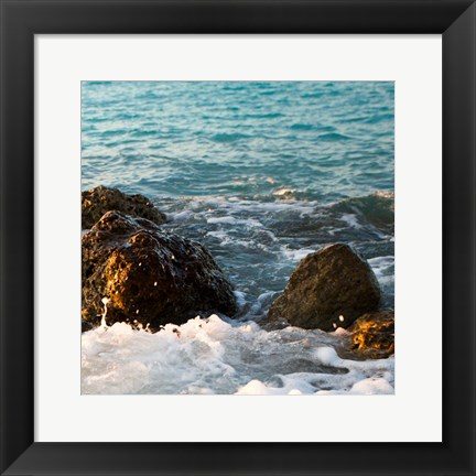 Framed On the Rocks II Print