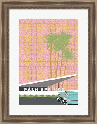 Framed Palm Springs with Convertible Print