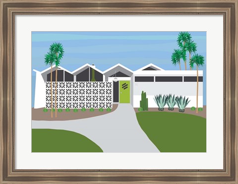 Framed Palm Springs Living I Print