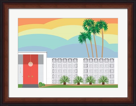 Framed Palm Springs Sunset Print