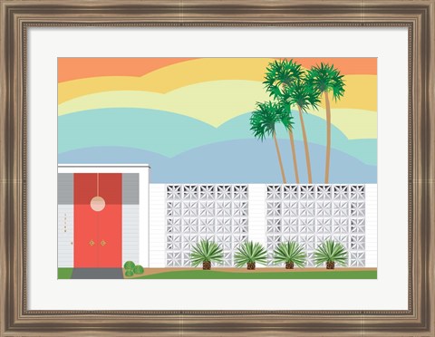 Framed Palm Springs Sunset Print