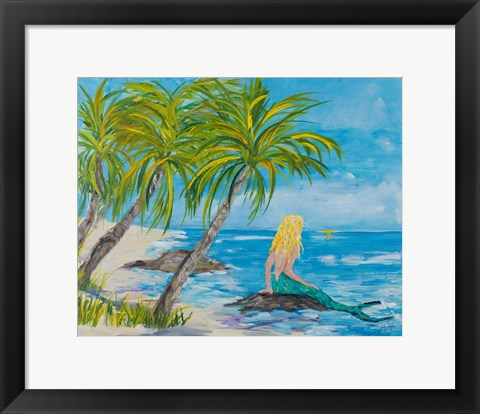 Framed Mermaid Beach Print