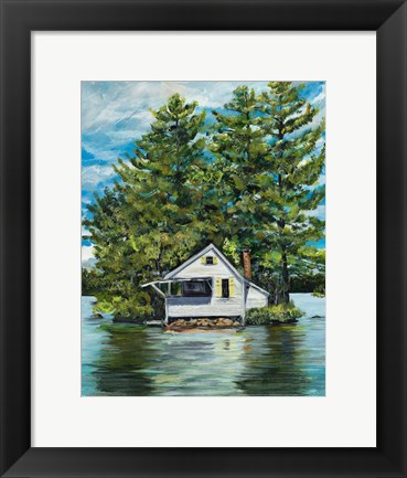 Framed Lake House Print