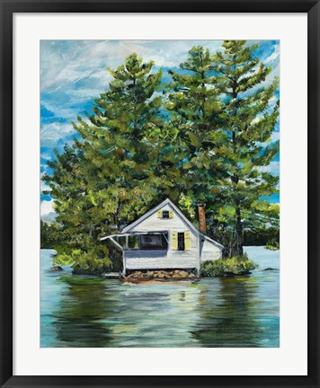 Framed Lake House Print