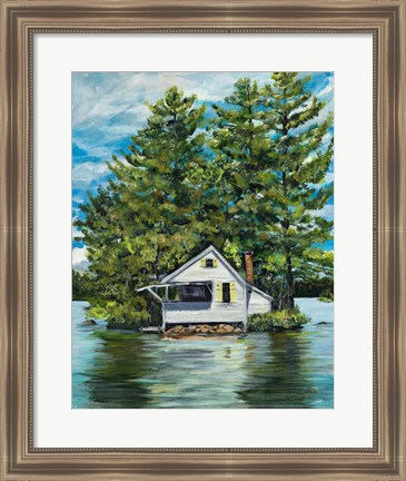 Framed Lake House Print