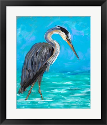 Framed Beach Bird I Print