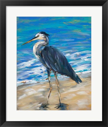 Framed Beach Bird II Print