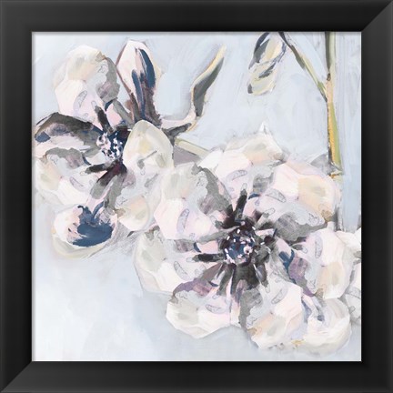 Framed Bunched Flowers II Print