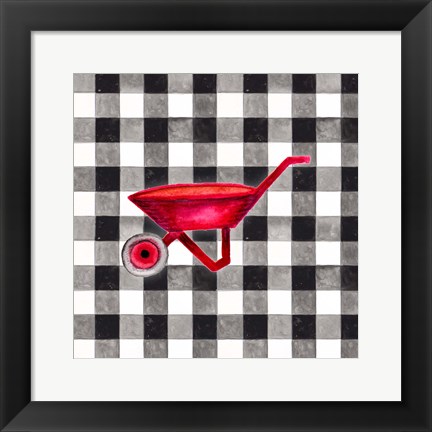 Framed Fun Farm Icon VI Print