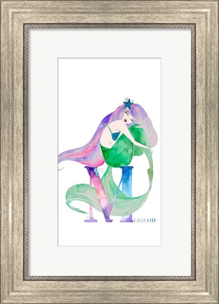 Framed Mermaid (M) Print