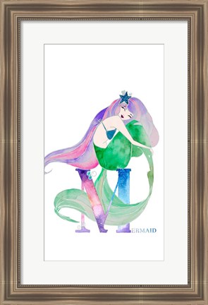 Framed Mermaid (M) Print