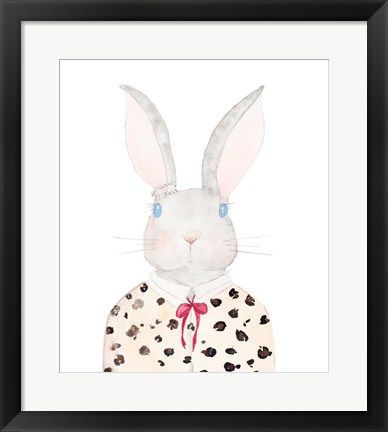 Framed Sweater Rabbit Print