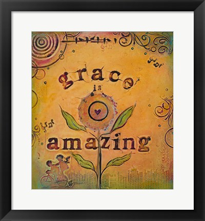 Framed Grace is Amazing Print