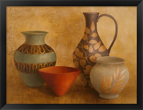 Framed Decorative Vessel Still Life I Print