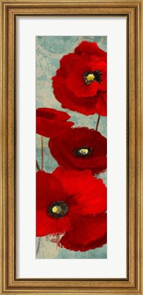 Framed Kindle&#39;s Poppies I Print