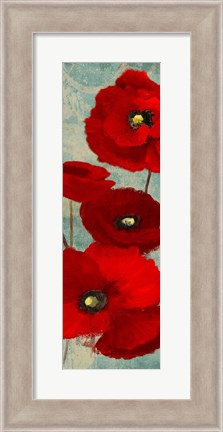 Framed Kindle&#39;s Poppies I Print