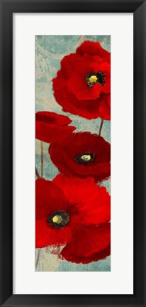 Framed Kindle&#39;s Poppies I Print