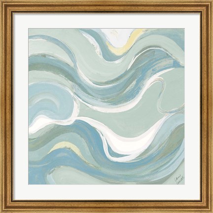 Framed Coastal Curvilinear II Print