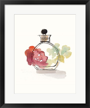 Framed Crystal Floral Perfume II Print