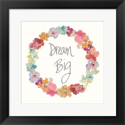 Framed Dream Big Print