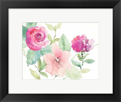 Framed Florals Cheerful Whispers Print