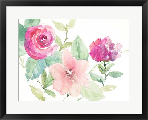 Framed Florals Cheerful Whispers Print