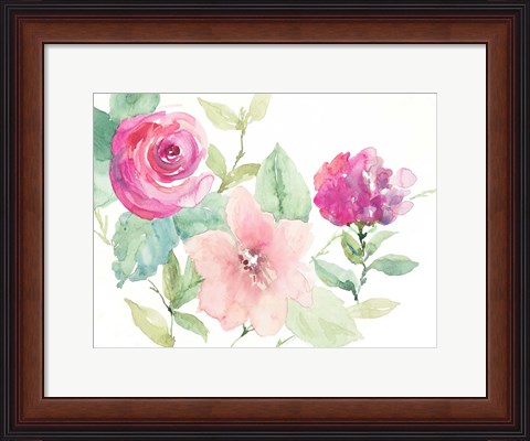 Framed Florals Cheerful Whispers Print