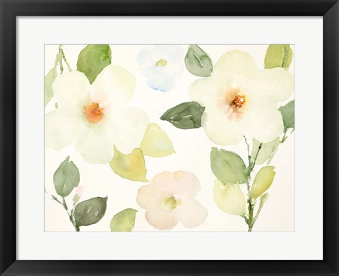 Framed Dreamy Blooms II Print