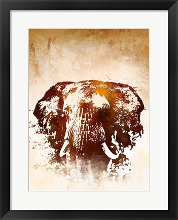 Framed Safari Elephant Print