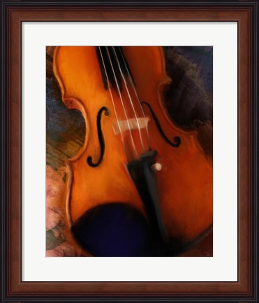 Framed Violin Print