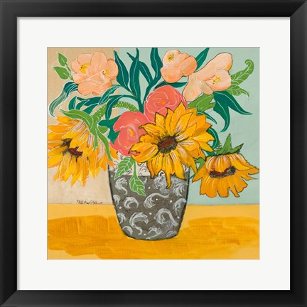 Framed Summertime Vase Print