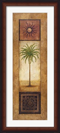 Framed Palm in the Sunlight Print