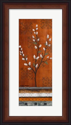 Framed Willow Stems Vertical II Print