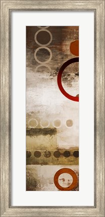 Framed Red Liberated Panel II Print