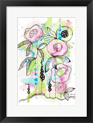 Framed Blooming Summer I Print