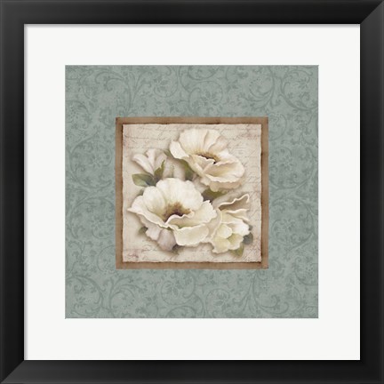 Framed Silversage Flower II Print