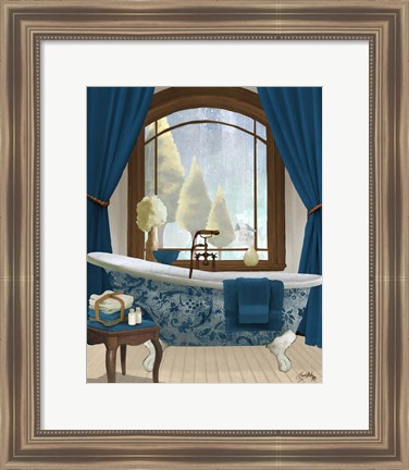 Framed Blue View II Print