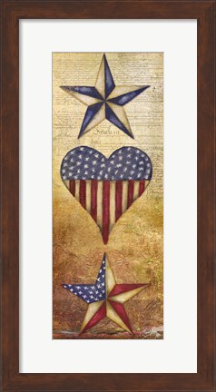 Framed America Stars II Print