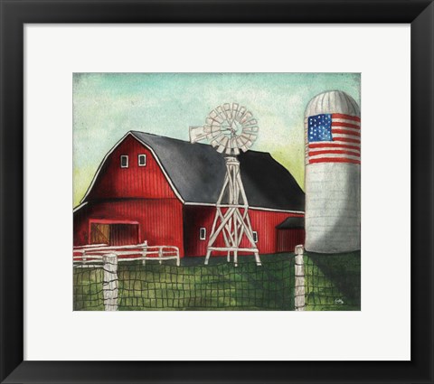 Framed USA Silo Print