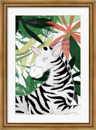 Framed Hidden Zebra Print