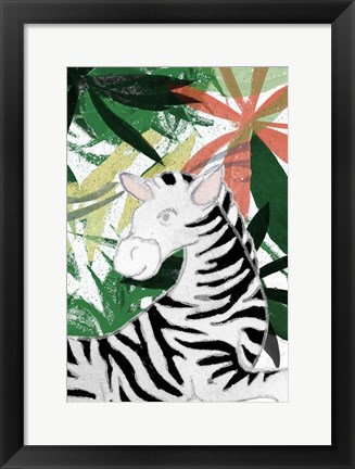 Framed Hidden Zebra Print