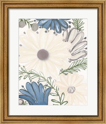 Framed Hidden Floral I Print